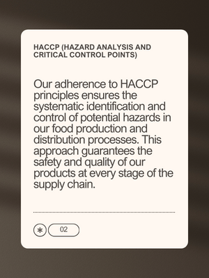 HACCP (Hazard Analysis and Critical Control Points)
