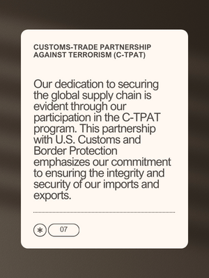 Customs-Trade Partnership Against Terrorism (C-TPAT)